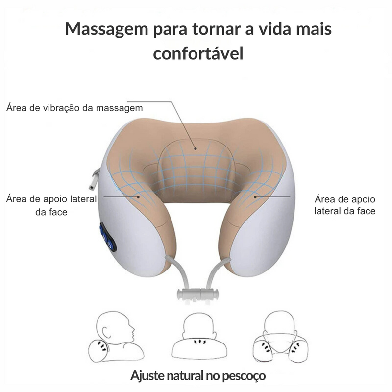 Almofada de massagem para pescoço - Relax Vibe