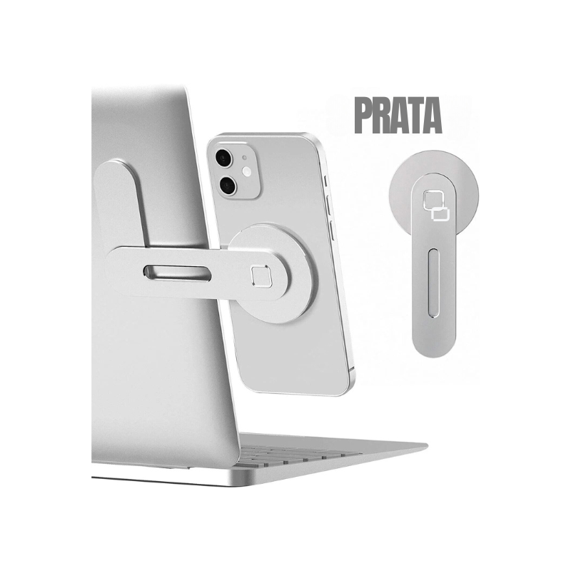 Suporte magnético para celular e notebook