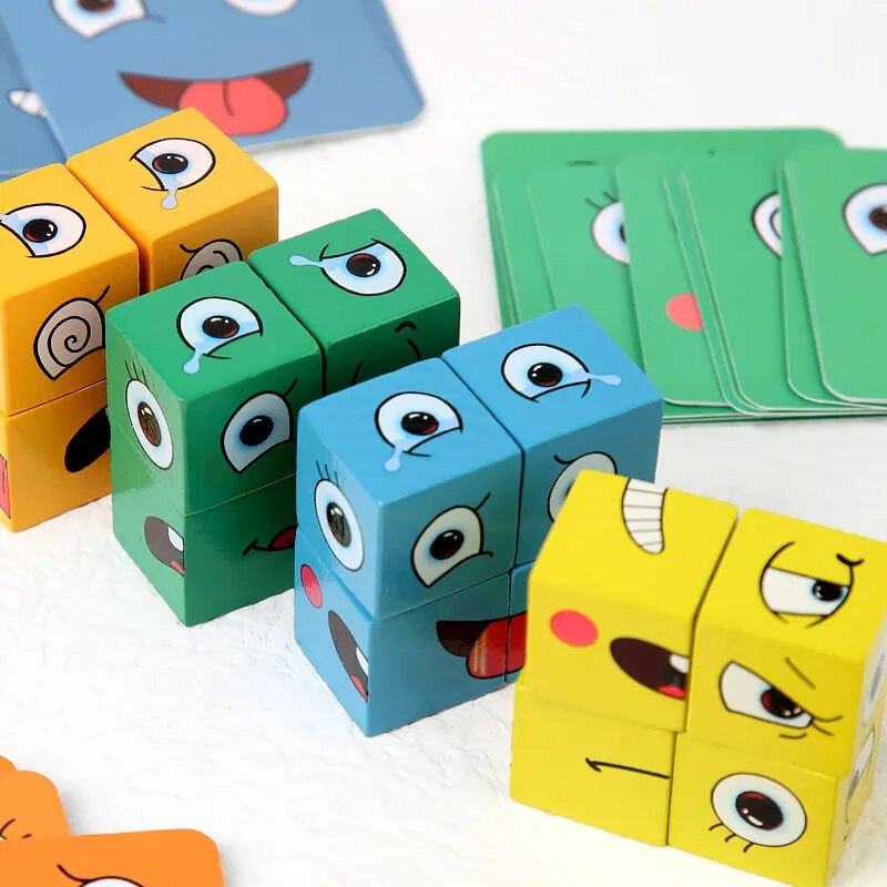 Jogo Montessori - Cubo das Emoções